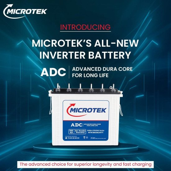 Microtek Dura Strong M1803624TT NEW 180Ah/12V Heavy-Duty with ADC