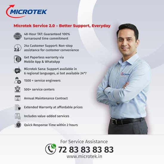 Microtek I-Lithium WiFi 1500SW (Dark Edition) Smart Energy Wall Inverter with In-Built Lithium Battery
