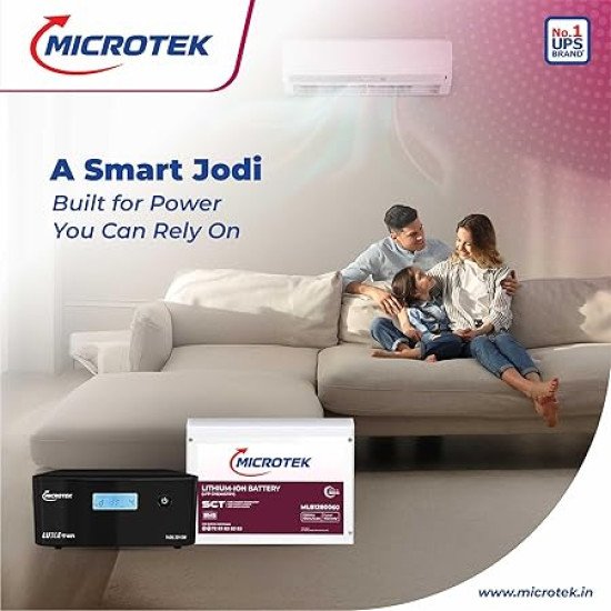 Microtek LUXE WiFi Inverter 1400 with 12.8V 100Ah Lithium Battery Microtek LUXE WiFi Inverter 1400 with 12.8V 100Ah Lithium Battery