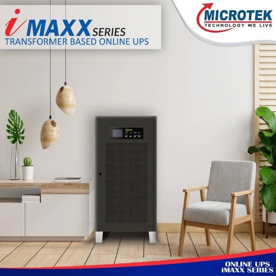 Microtek Online UPS 10KVA i Max Series 3PH:3PH 360V Inbuilt Isolation Transformer