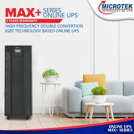 Microtek Online UPS 10KVA Max+ Series 1PH:1PH 192V