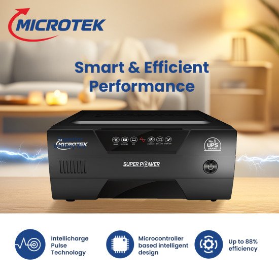 Microtek SUPER POWER NEW 900 12V Pure Digital Wave Inverter 800VA/675W Microtek SUPER POWER NEW 900 12V Pure Digital Wave Inverter 800VA/675W