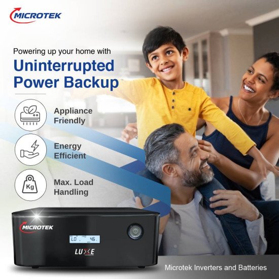 Microtek UPS LUXE SW 1200 (950VA/12V) Pure Sine Wave Inverter for Home