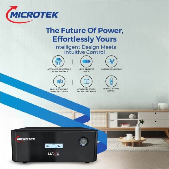 Microtek UPS LUXE SW 1900 (1650VA/24V) Pure Sine Wave Inverter for Home & Office Microtek UPS LUXE SW 1900 (1650VA/24V) Pure Sine Wave Inverter for Home & Office