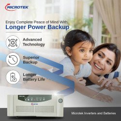 PowerSure Li Combo | Microtek 700 DG Home UPS + 12.8V 100Ah Lithium-ion Battery